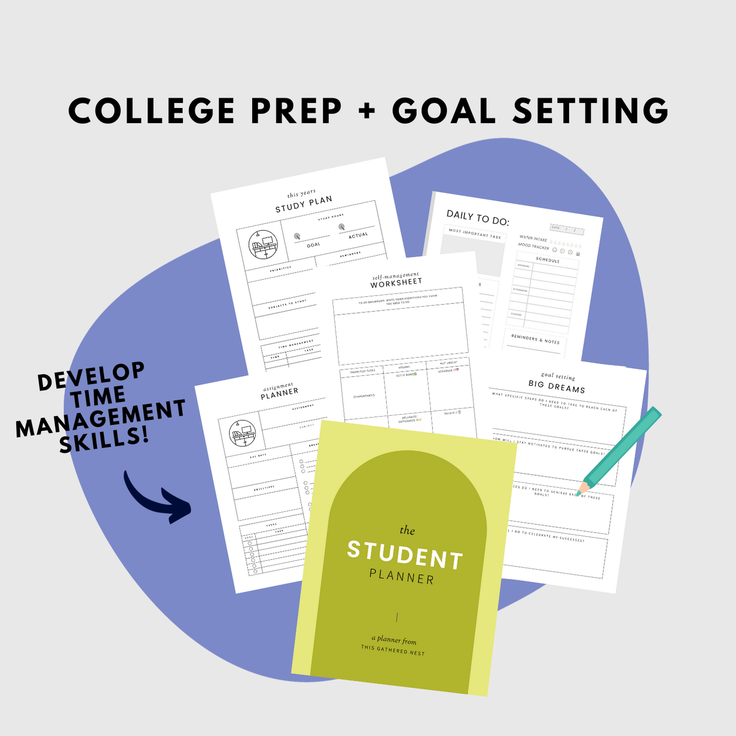 Goal Setting + College Prep Student Planner