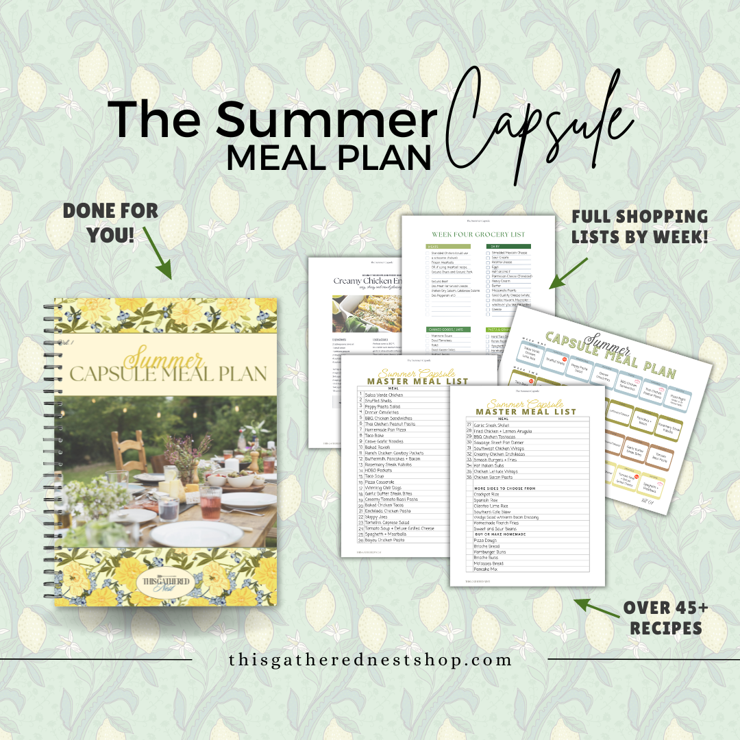 The {Summer} Capsule Meal Plan